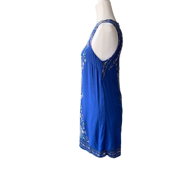 URBAN OUTFITTERS ECOTE GUINEVERA BLUE BACK-LEES MINI DRESS PAISLEY MINI DRESS - Picture 5 of 16